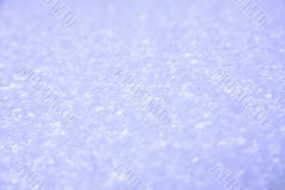 Blue snow