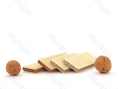 Biscuits and walnuts
