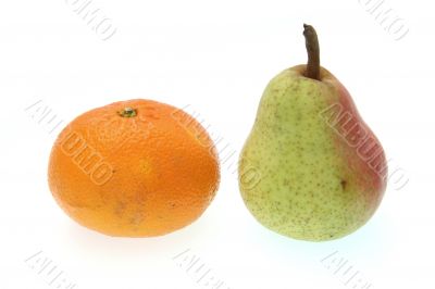 Orange and pear