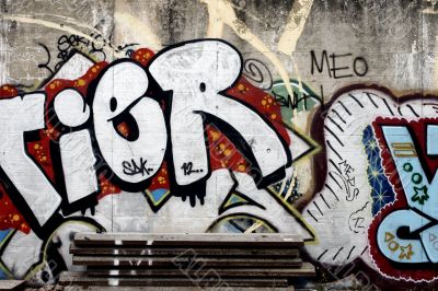 Graffiti on a wall