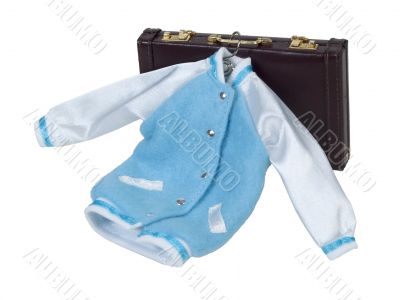 Letterman Jacket and Briefcase