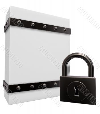 box and padlock