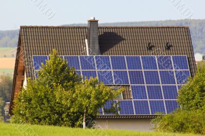 Haus mit Solar Technik , House with Solar technology