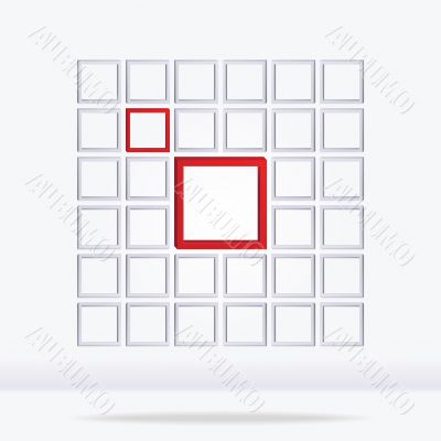 Abstract geometrical square background