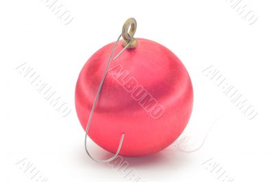 Christmas ball made of silk