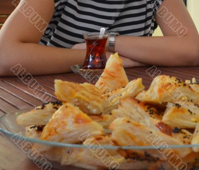 Tea-time treats, pastries and tea