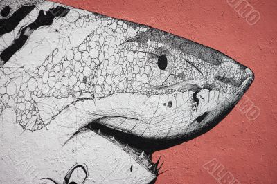 shark wall art