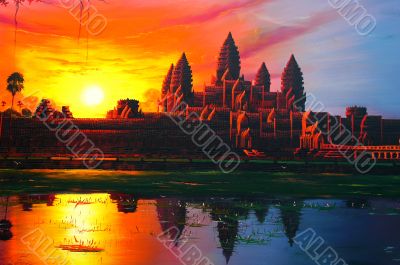 Sunrise at Angkor Wat,Cambodia