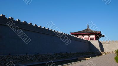 Ancient city wall of Xian China