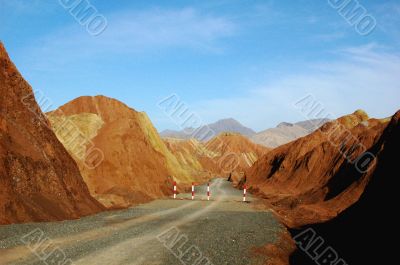 Road in the valley