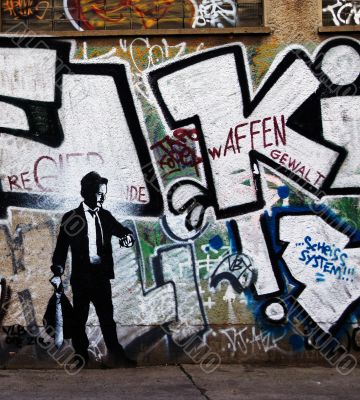 Graffiti on a wall