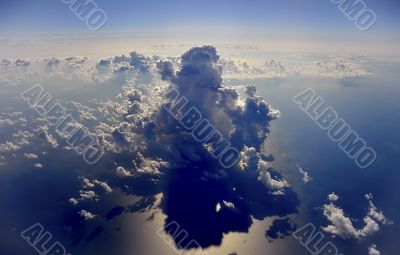 cloud on the ocean