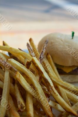 French Fries and a Cheeseburger