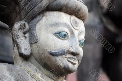 Ancient buddha sculpture in Nepal