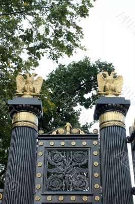 Decorated entrance gate