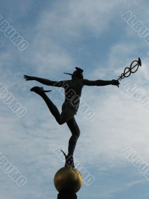 The sculpture `Mercury`