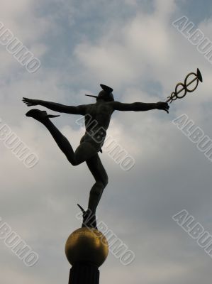 The sculpture `Mercury`