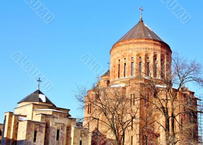orthodox church in sun light