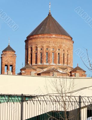orthodox church in sun light