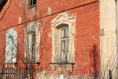 house behind the fence