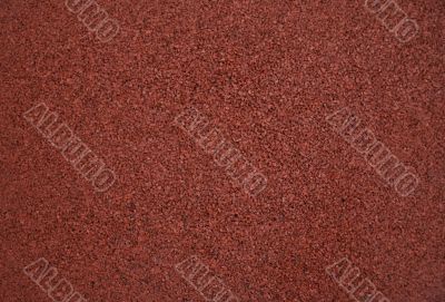 Red rubber surface