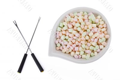 marshmallows with a stick 
