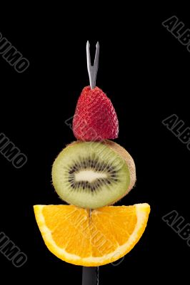 fruits and fondue stick