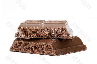 close up image of slices of chocolate bars