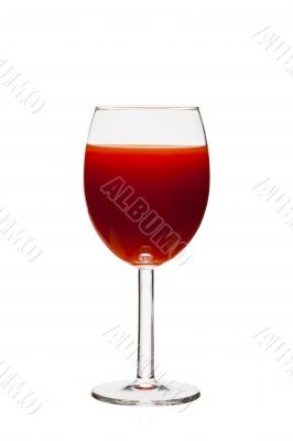 glass of red juice
