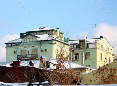 Kuskovo estate. View of the Grotto from the Great Pond