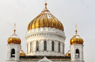 Dome of Christ the Saviour Cathedral in Moscow