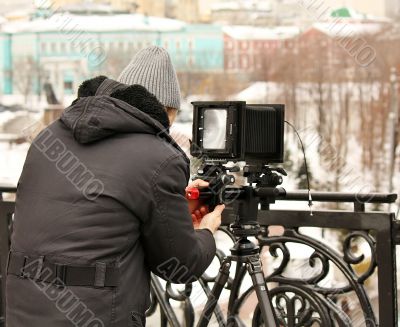 Photographer at work