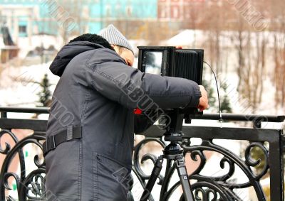 Photographer at work