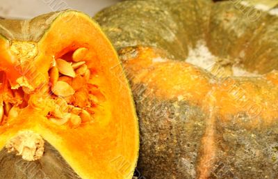 Pumpkin on the counter