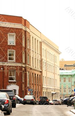 street  in downtown area of Moscow