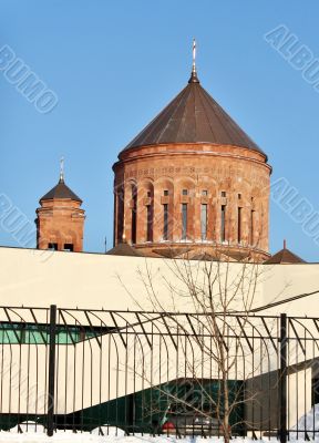 orthodox church in sun light