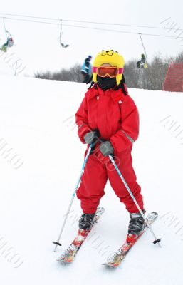 Young skier