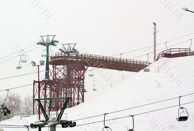Lift station for slalom