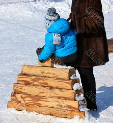 child in the open air
