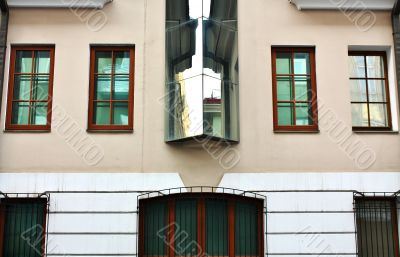 Wall of the office building 