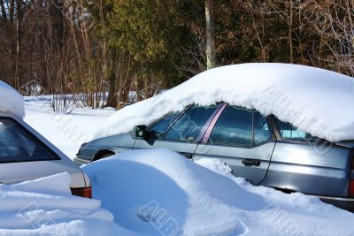 car and snow