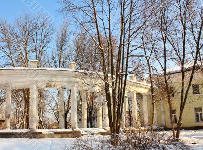 colonnade of the old manor