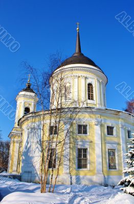 orthodox church in sun light