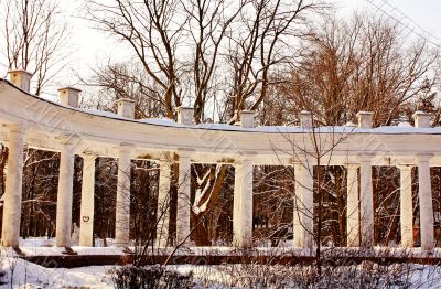 colonnade of the old manor