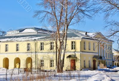 yellow old homestead