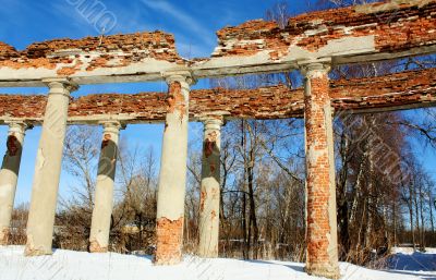 colonnade of the old manor