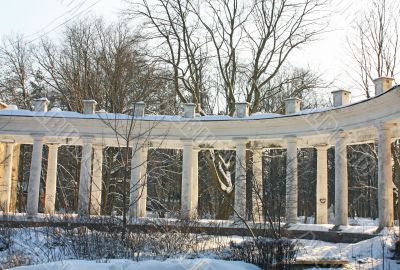 colonnade of the old manor