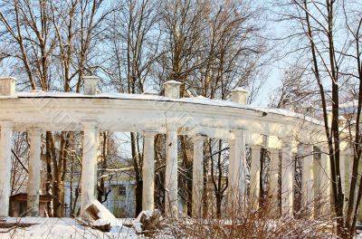 colonnade of the old manor