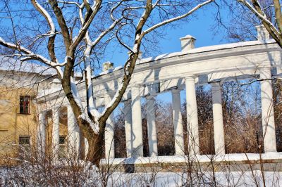 colonnade of the old manor