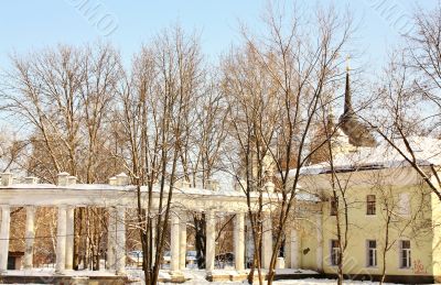 colonnade of the old manor